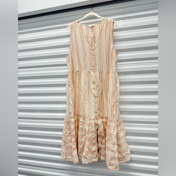 Lucky Brand striped midi dress size 2X - Picture 2 of 14